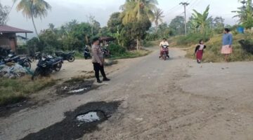 Polres Karo Gelar Strong Point Pagi Bersama Polsek Jajaran,Wujudkan Lalu Lintas Lancar dan Aman