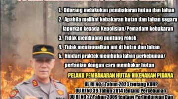 Kapolsek Bukit Tusam Tekankan Pentingnya Peran Masyarakat dalam Menjaga Hutan dari Ancaman Kebakaran