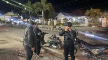 Antisipasi Kejahatan 3C,Tim Lingkaber Polres Karo Intensifkan Patroli Malam