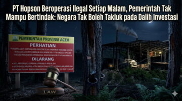 Aktivitas Ilegal PT Hopson Dinilai Tantang Wibawa Hukum, Polda Aceh Didesak Bergerak