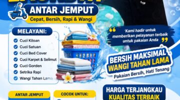 Mudahkan Urusan Rumah Tangga, ‘Maulana Laundry’ Kini Hadir di Desa Kuning 1 Bambel dengan Layanan Antar-Jemput