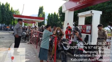 Polres Aceh Tenggara Tingkatkan Pengamanan dan Patroli di SPBU, Jaga Ketertiban di Tengah Kelangkaan BBM