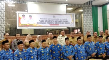 Bupati Salim Fakhry dan Wabup Heri Al Hilal Lantik 25 Pejabat di Lingkungan Pemkab Agara