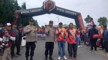 Polsek Tigapanah Amankan Kegiatan Gowes Bareng Tour de Sinabung XI Tahun 2026