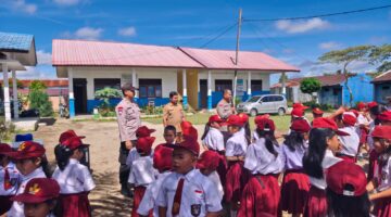 Polsek Tigapanah Gelar Sosialisasi Cegah Perundungan di SDN 040541 Suka Sipilihen