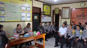 Kapolres Aceh Tenggara Sambangi Polsek Lawe Bulan, Pantau Langsung Kesiapan Personel dan Kondisi Mako