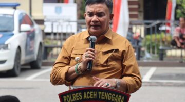 Bupati H. M. Salim Fakhry Hadiri Pemusnahan Knalpot Brong di Mapolres Aceh Tenggara, Tegaskan Sinergi Lintas Sektor Jaga Ketertiban Umum