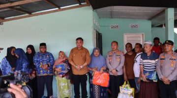 Di Tengah Musibah, Kapolres dan Bupati Aceh Tenggara Hadir Menguatkan Korban Kebakaran