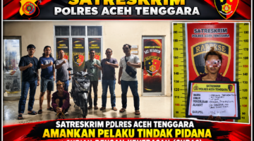Tak Butuh Waktu Lama, URC Satreskrim Polres Aceh Tenggara Amankan Pelaku Curi Motor