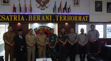 Perkuat Sinergitas,Polres Karo Bersama Forkopimda Sambangi Markas TNI di HUT Ke-81