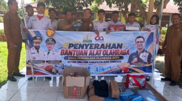 Dispora Aceh Salurkan Bantuan Olahraga ke SMA/SMK di Aceh Tenggara*