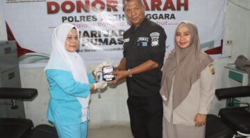 Sambut Hari Jadi ke-75 Humas Polri, Polres Aceh Tenggara Gelar Donor Darah
