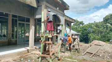 Satgas TMMD ke-130 Kodim 0113/Gayo Lues Mulai Rehab Masjid Baiturrahman Kampung Gajah